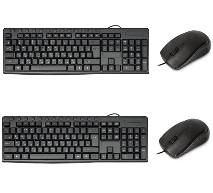 Wired Waterproof Multimedia Keyboard & Mouse Set 104-Key+13 Hotkeys / 1200 DPI HIPS Customizable