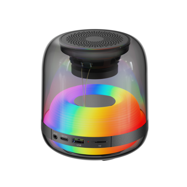 Bluetooth 5.4 Portable Speaker 5W Full-Range + RGB Light TF/USB/AUX Quad-Mode