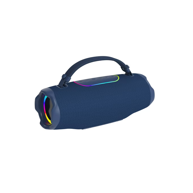 60W RGB Party Speaker, 2.1CH Deep Bass + Dynamic Lights, 3600mAh Desktop Portable Audio (Black/Blue/Grey)