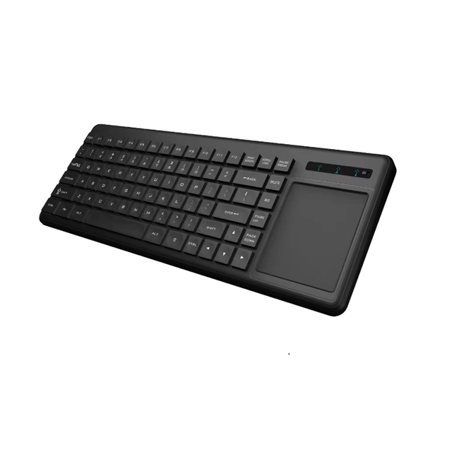 89-Key Dual-Mode Wireless Touch Keyboard, 2.4G + BT5.0 + Type-C Rechargeable, 500mAh Battery & 10M Keystroke Lifespan