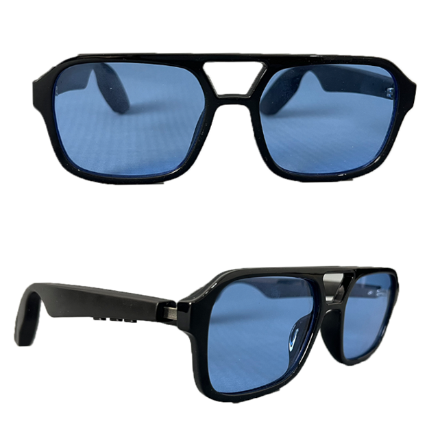 AI Translation Noise Cancelling Call Glasses V5.3 BT Smart Meeting Recorder