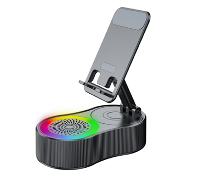 Integrated Bluetooth Speaker 3000mAh Power Bank With USB Port TWS Pairing RGB Lighting Portable For Music Lovers