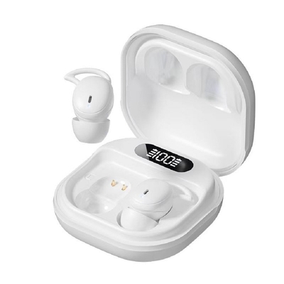 V5.4 Bluetooth  Earphone Supports A2DP AVRCP HFP Protocols Talk Time 3-5 Hours F6 Copper Ring Speaker  In Black White Skin Tone