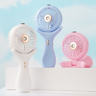 500mAh Battery 2-hour Charge Three Wind Speeds 148g Lightweight Halterneck Desktop Handheld 3 In 1 Nano Spray Fan
