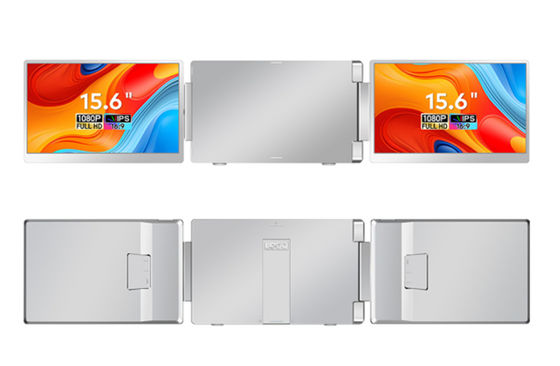 2 * 15.6-Inch Full View FHD Laptop Monitor 16/9 Aspect Ratio 1920 * 1080 IPS High Definition Resolution Type-C 3.1 Interface HDR Support Screen Flip